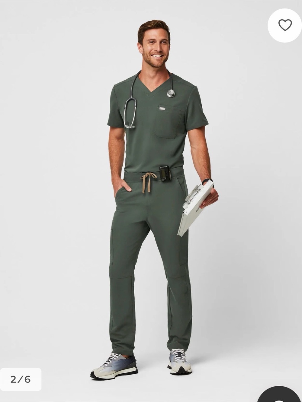 Figs Men's Nursing Olive Performance Jogger Pants
